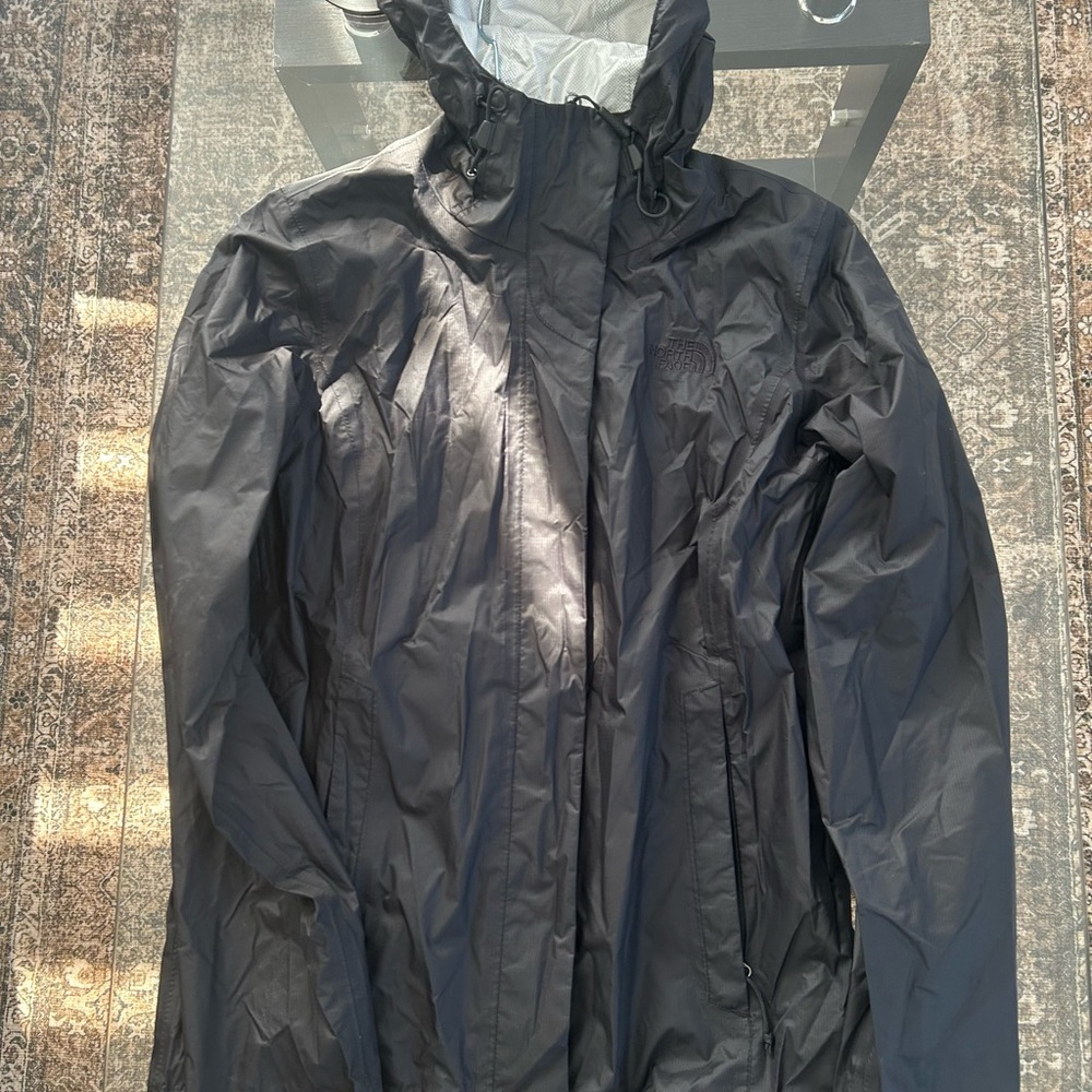 The North Face Venture 2 Raincoat – Women's – Black Embroidered Logo (Rare)